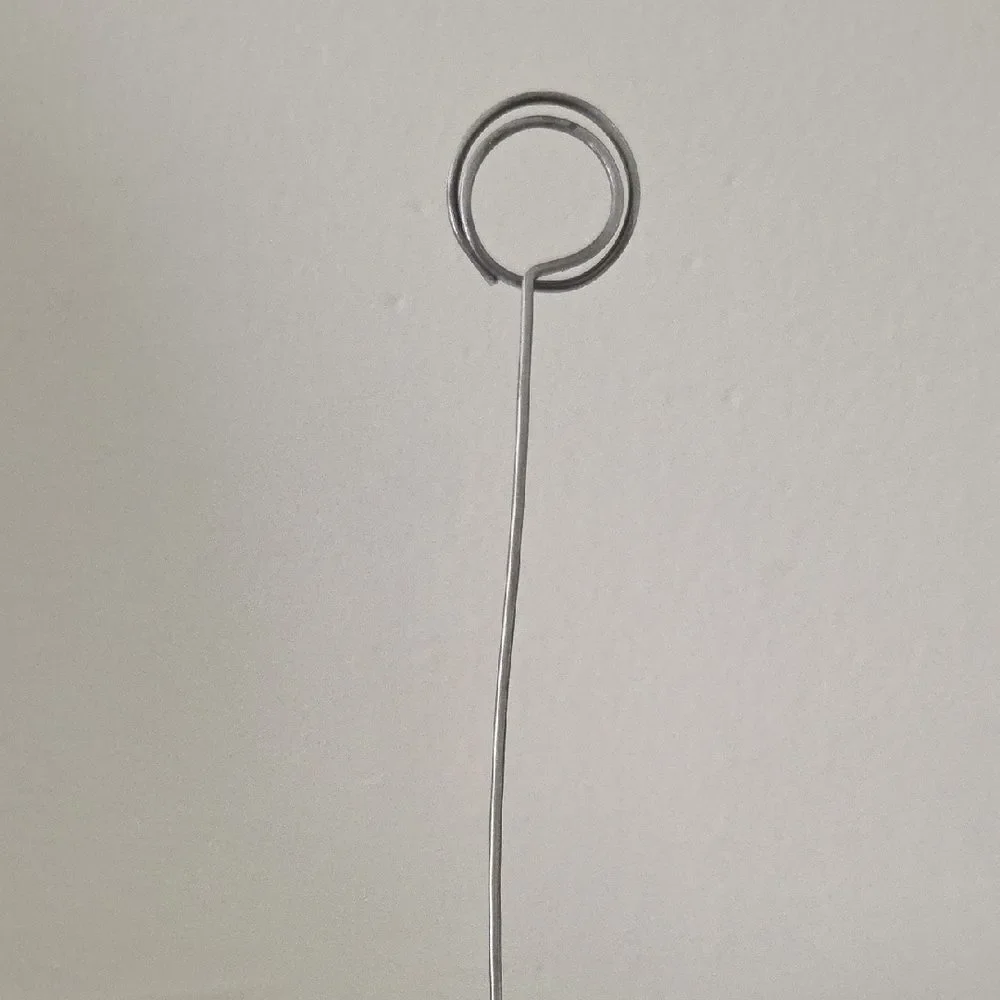 Card/Picture Holder With Metal Anchor In Shape Of A Purse